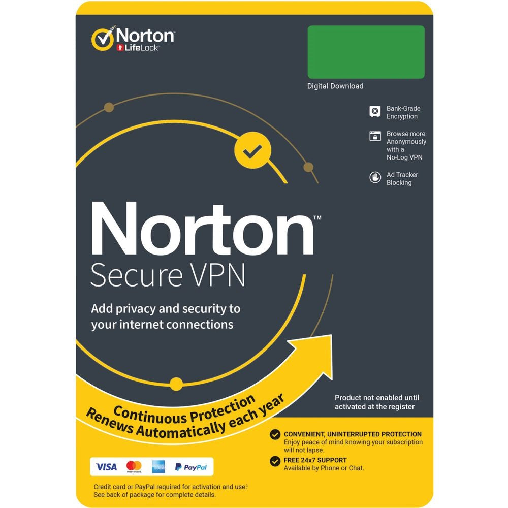 Norton Secure VPN 2022 US Key (1 Year / 5 Devices)